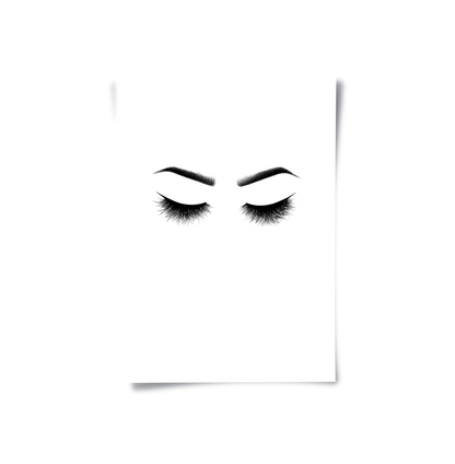 Minimalist Eyelashes - Poster