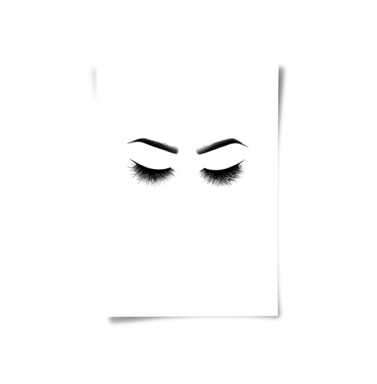 Minimalist Eyelashes - Poster