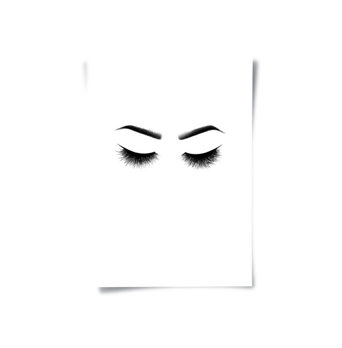 Minimalist Eyelashes - Poster