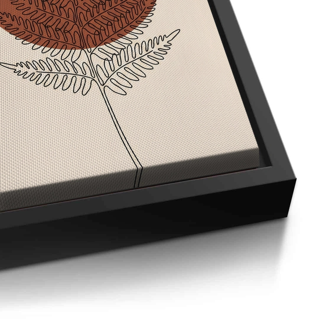 2Minimalist Fern Leaf - Canvas