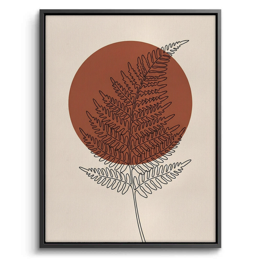 2Minimalist Fern Leaf - Canvas