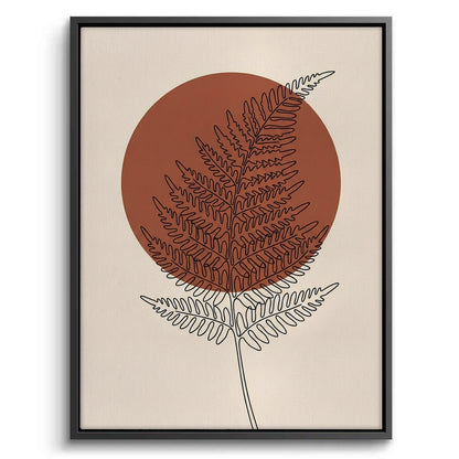 Minimalist Fern Leaf - Canvas