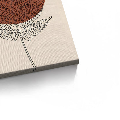 Minimalist Fern Leaf - Canvas