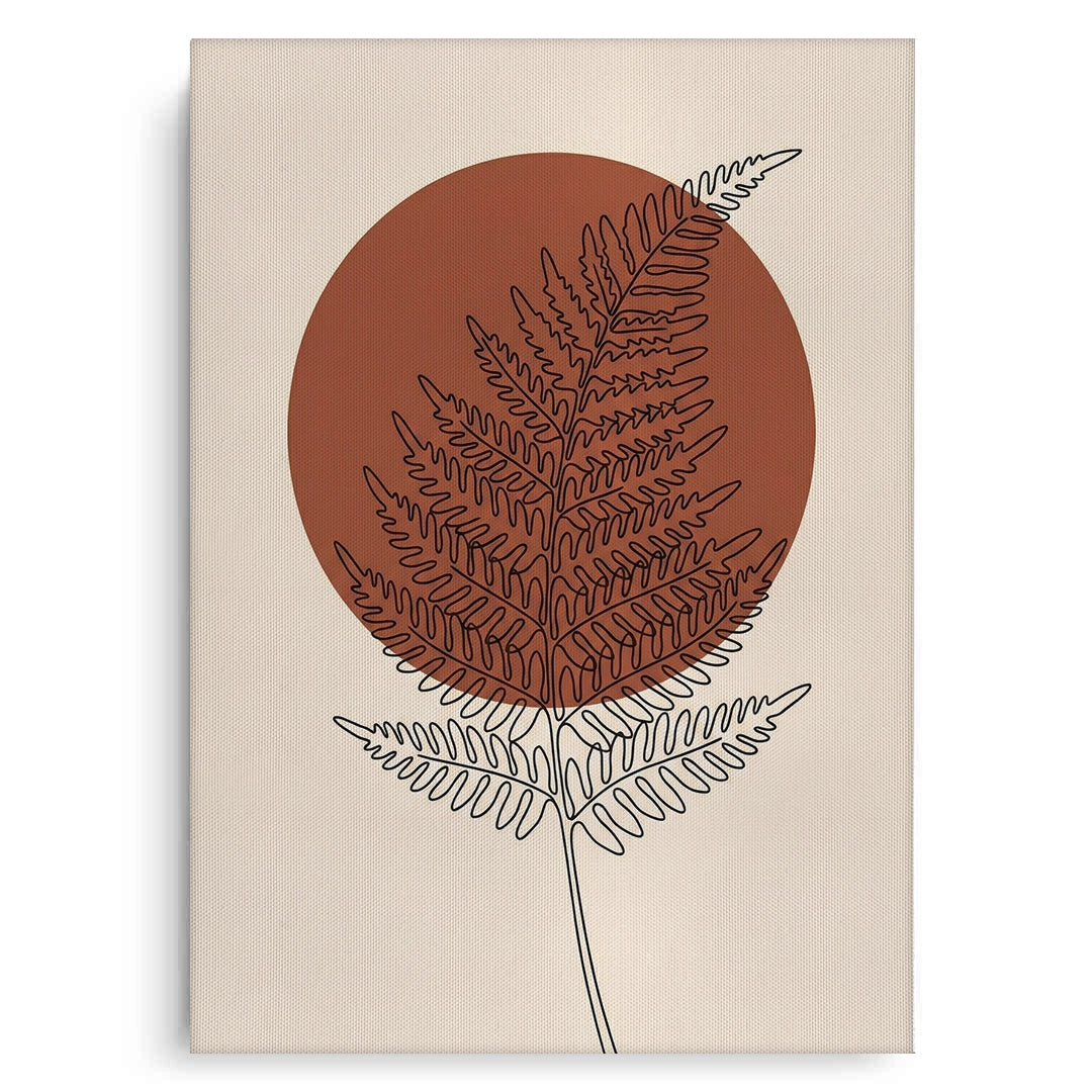 2Minimalist Fern Leaf - Canvas