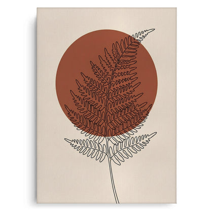 Minimalist Fern Leaf - Canvas