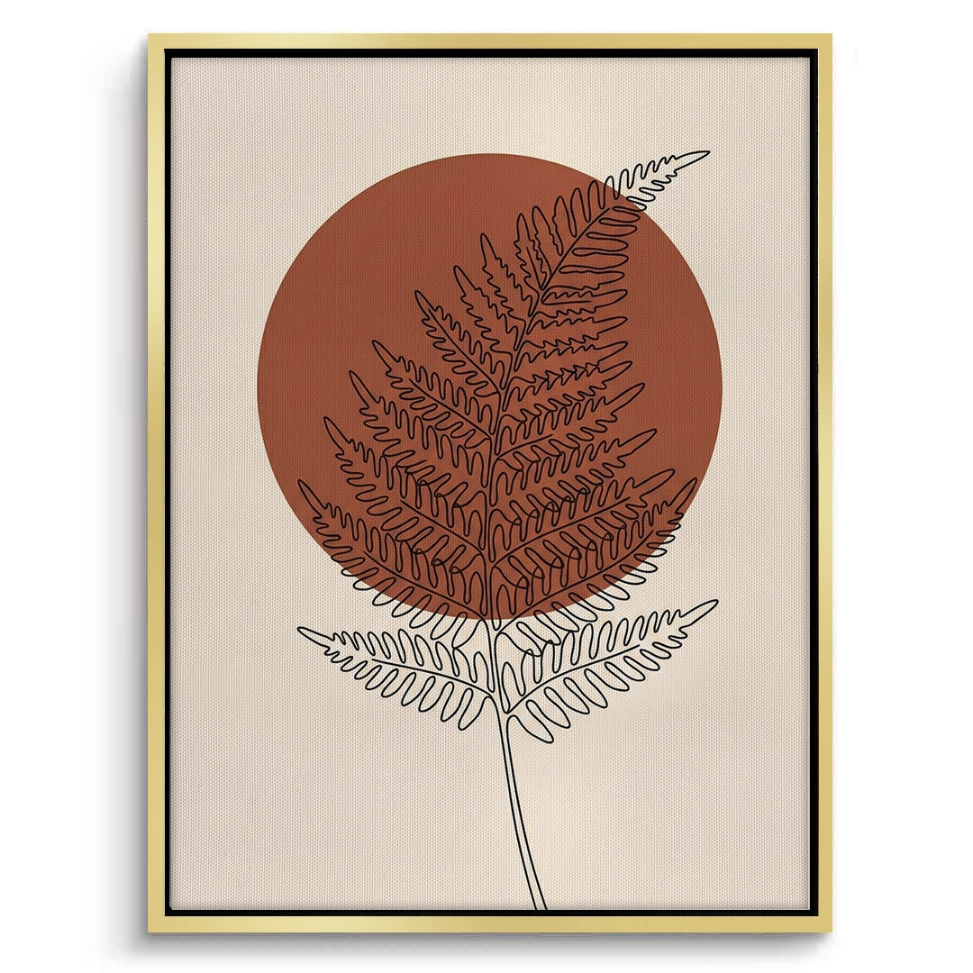 2Minimalist Fern Leaf - Canvas