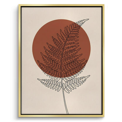 Minimalist Fern Leaf - Canvas