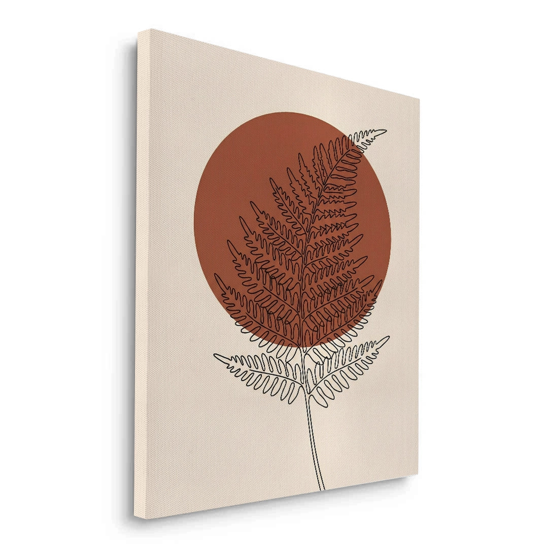 2Minimalist Fern Leaf - Canvas