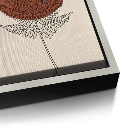 Minimalist Fern Leaf - Canvas