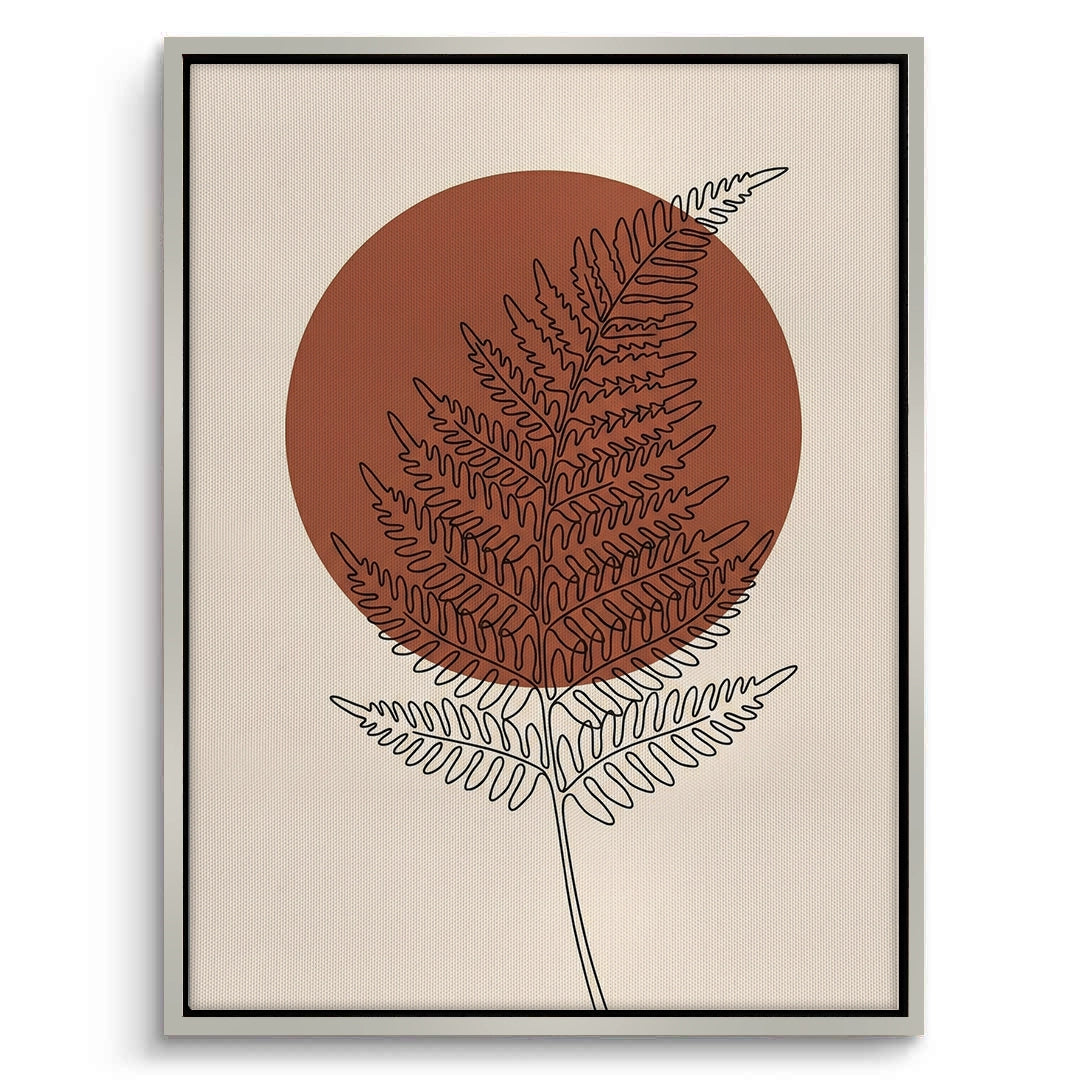 2Minimalist Fern Leaf - Canvas