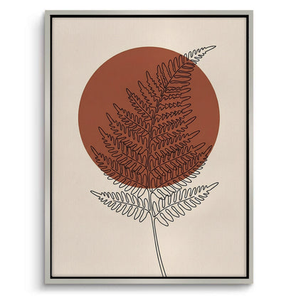 Minimalist Fern Leaf - Canvas