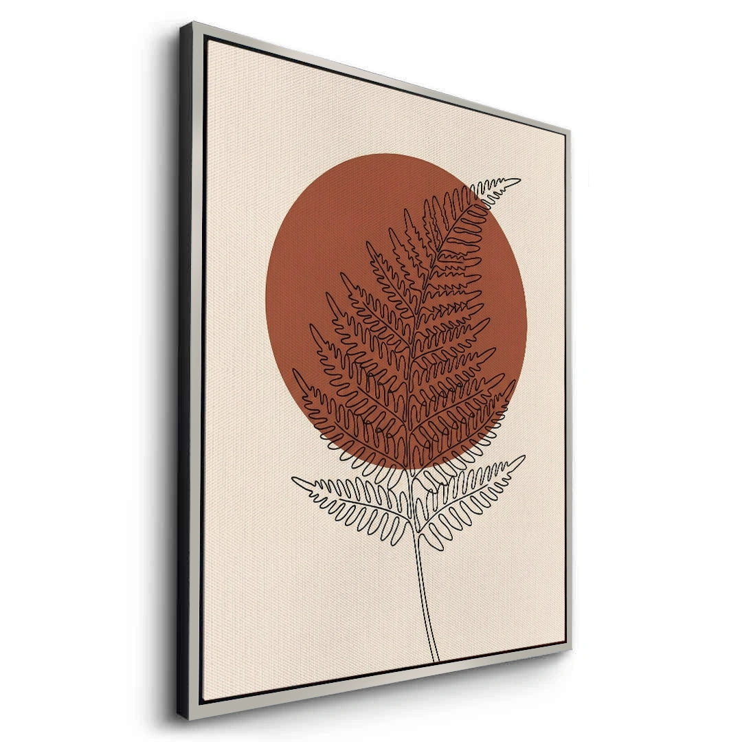 2Minimalist Fern Leaf - Canvas
