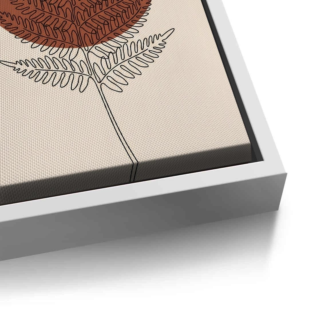 2Minimalist Fern Leaf - Canvas