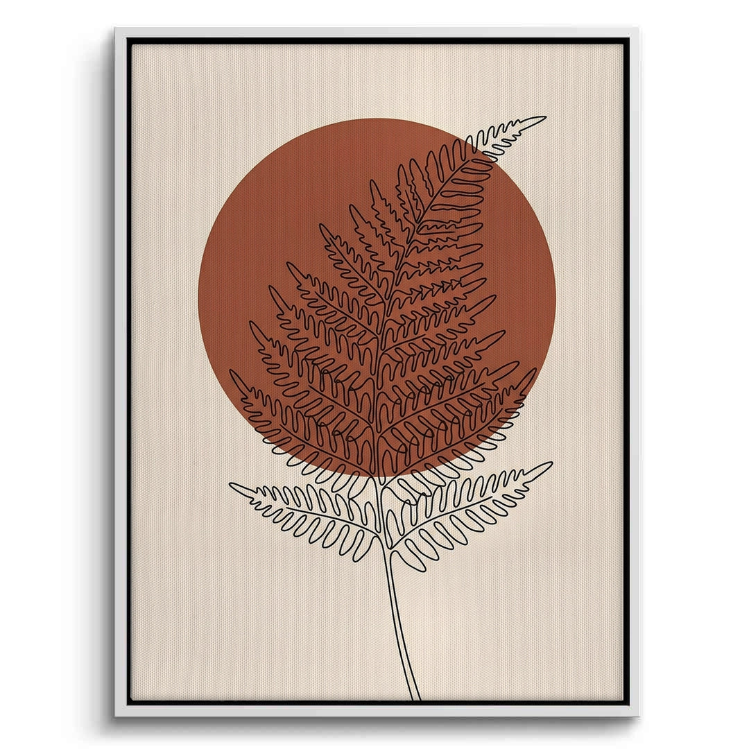 2Minimalist Fern Leaf - Canvas