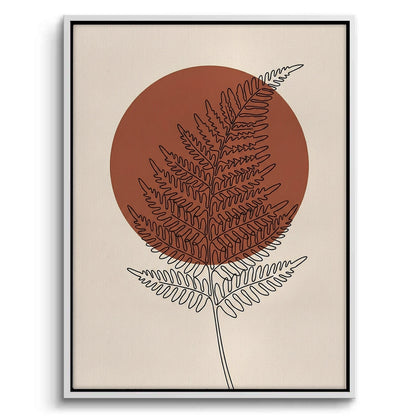 Minimalist Fern Leaf - Canvas