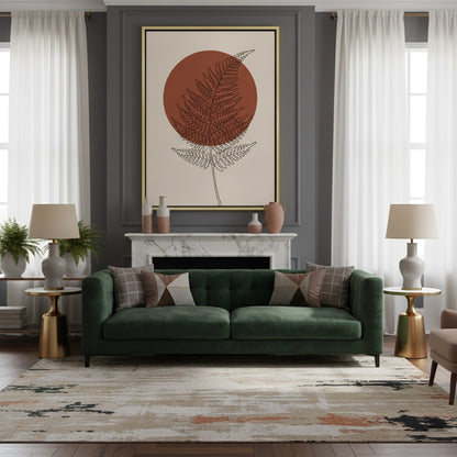 Minimalist Fern Leaf - Canvas