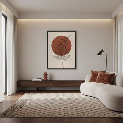 Minimalist Fern Leaf - Canvas