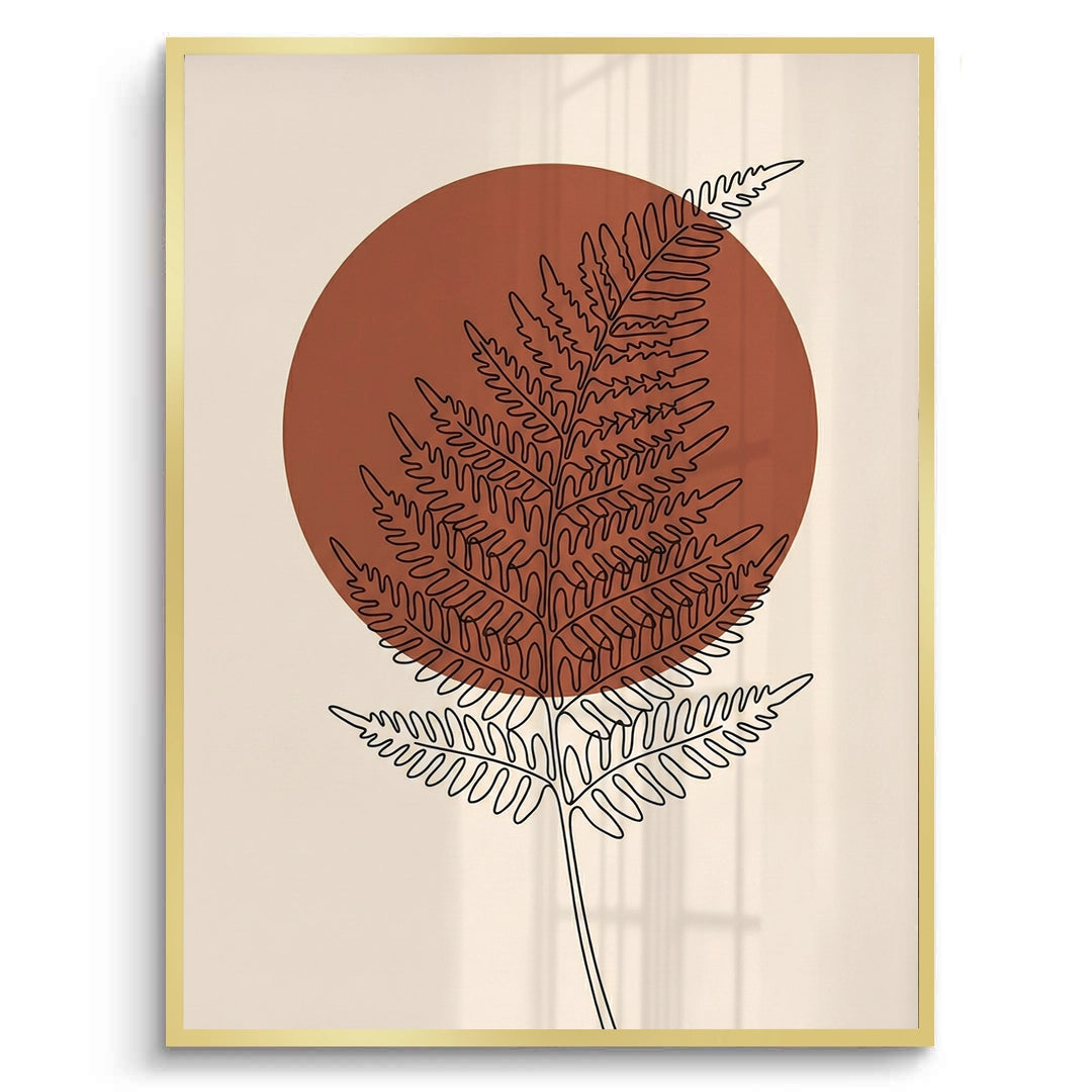 2Minimalist Fern Leaf - Fine Art