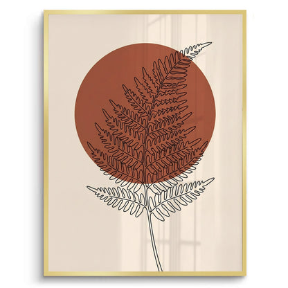 Minimalist Fern Leaf - Fine Art