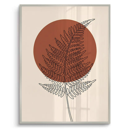 Minimalist Fern Leaf - Fine Art