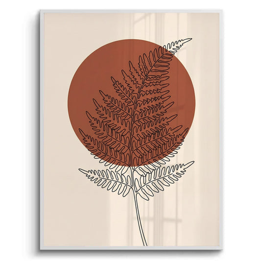 Minimalist Fern Leaf - Fine Art