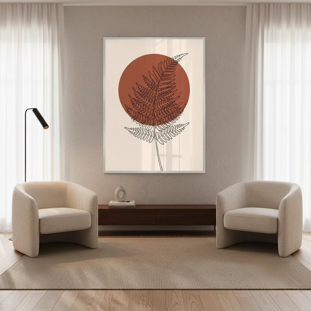 2Minimalist Fern Leaf - Fine Art
