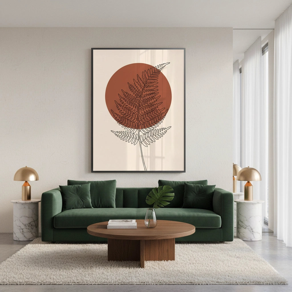 2Minimalist Fern Leaf - Fine Art