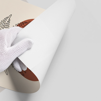 Minimalist Fern Leaf - Poster
