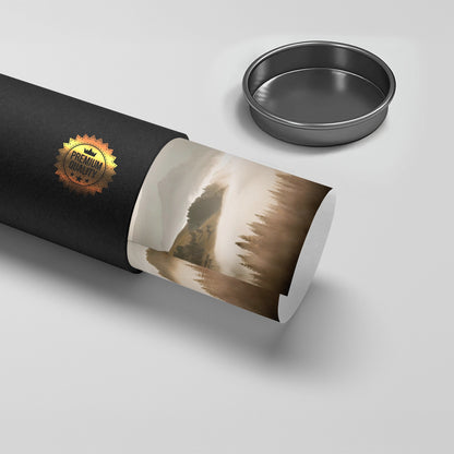 Minimalist Foggy Pine Landscape - Poster