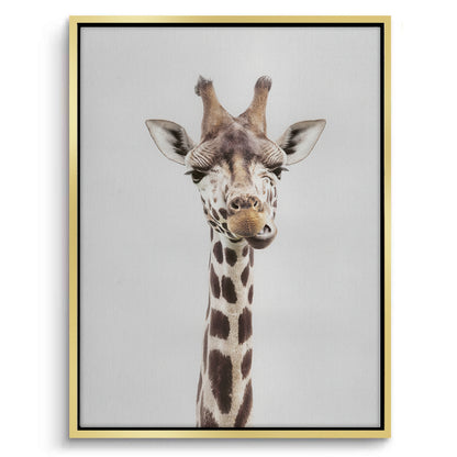 Minimalist Giraffe - Canvas