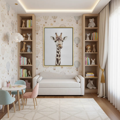 Minimalist Giraffe - Canvas