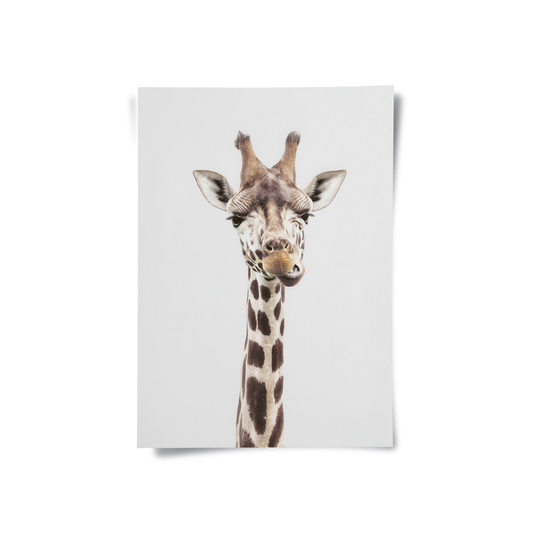Minimalist Giraffe - Poster