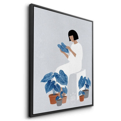 Minimalist Girl and Botanicals - Canvas
