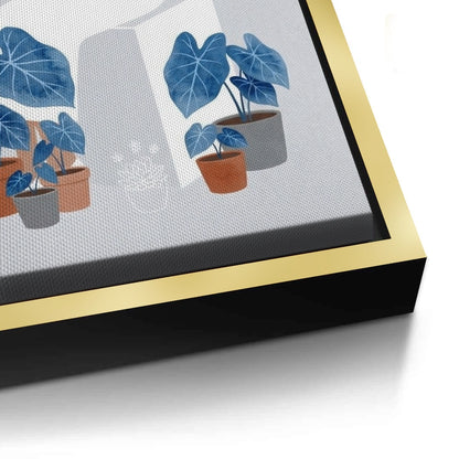 Minimalist Girl and Botanicals - Canvas