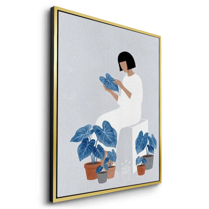 Minimalist Girl and Botanicals - Canvas