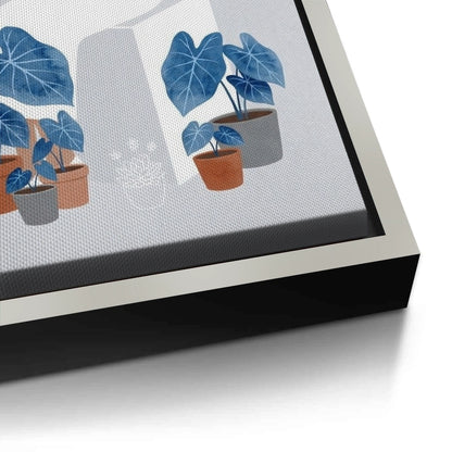 Minimalist Girl and Botanicals - Canvas