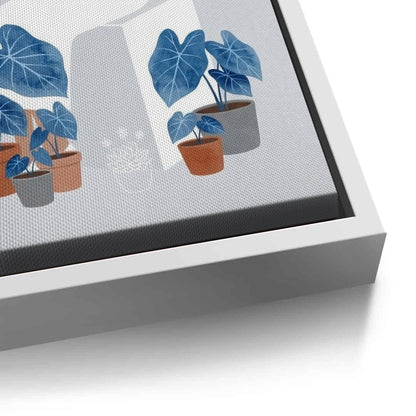 Minimalist Girl and Botanicals - Canvas