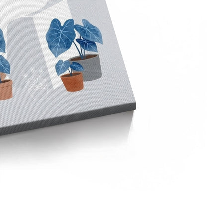 Minimalist Girl and Botanicals - Canvas