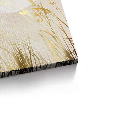 Minimalist Gold Grass - Canvas