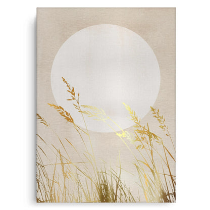 Minimalist Gold Grass - Canvas