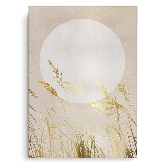 Minimalist Gold Grass - Canvas