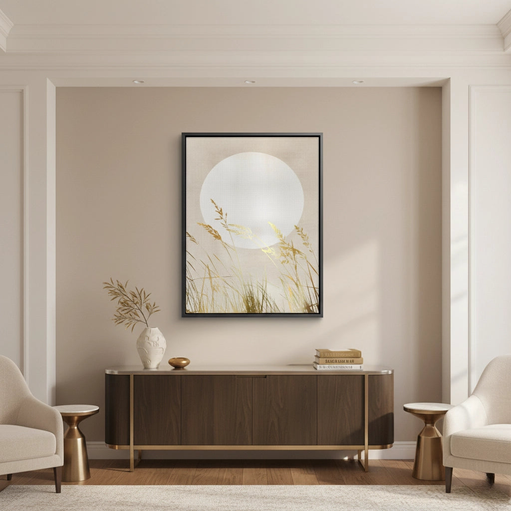 2Minimalist Gold Grass - Canvas