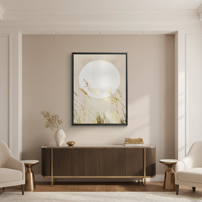 Minimalist Gold Grass - Canvas