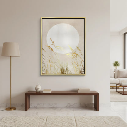 Minimalist Gold Grass - Canvas