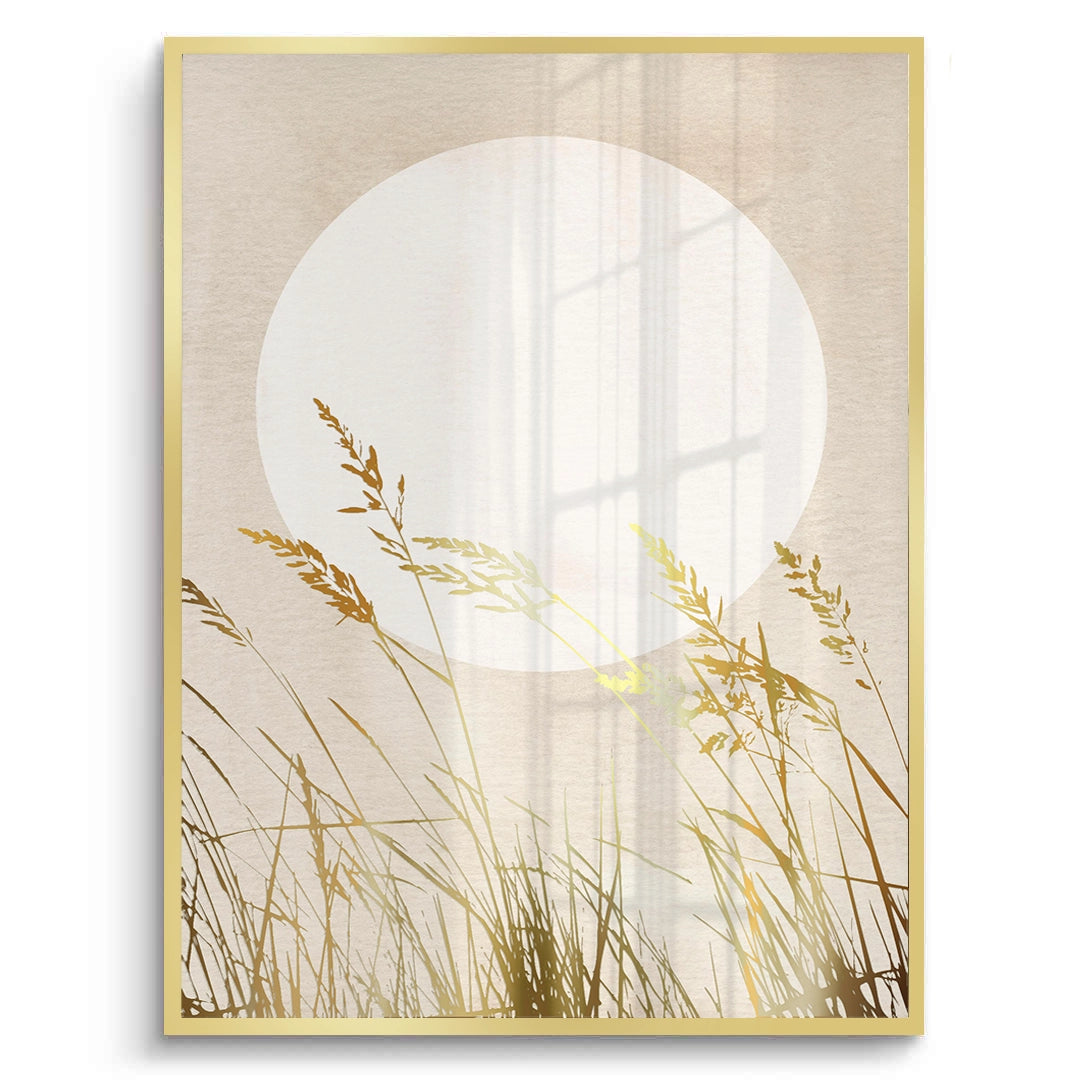 2Minimalist Gold Grass - Fine Art