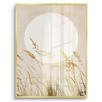 Minimalist Gold Grass - Fine Art