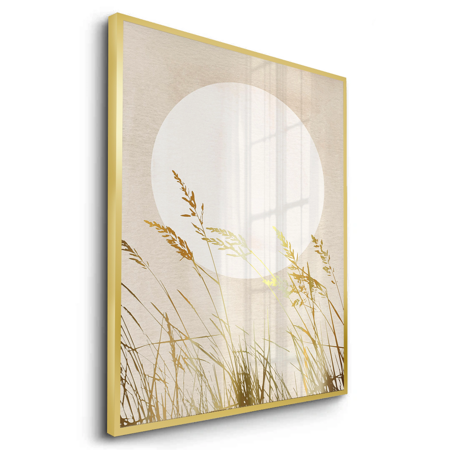 2Minimalist Gold Grass - Fine Art