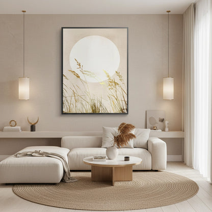 Minimalist Gold Grass - Fine Art