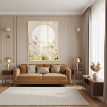 Minimalist Gold Grass - Fine Art