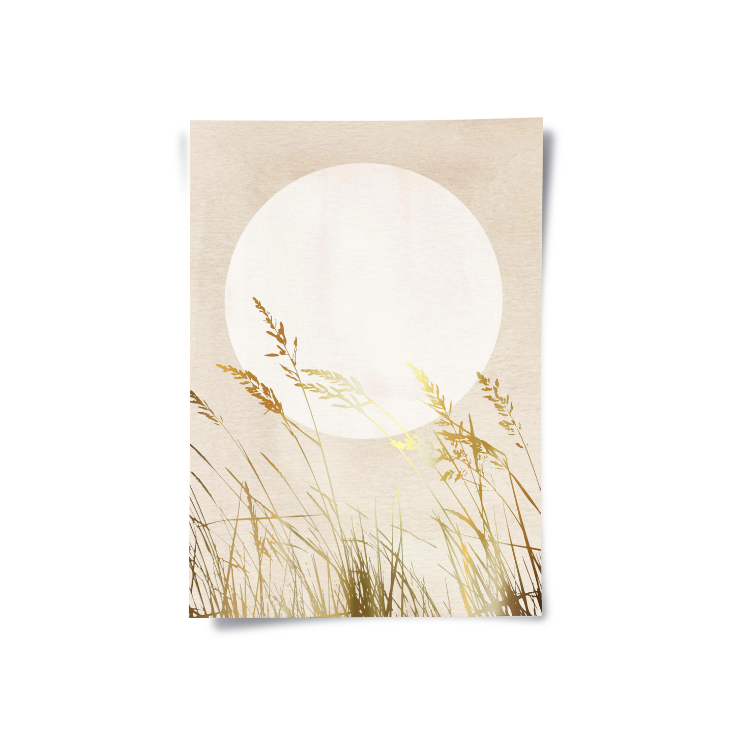 2Minimalist Gold Grass - Poster